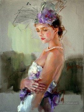Dancer Belle fille AR 02 Impressionist Peinture à l'huile